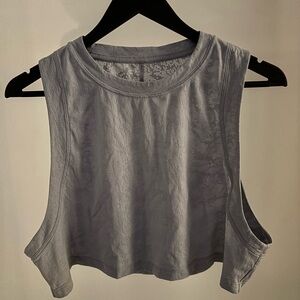 lululemon athletica Light Gray Muscle Tee